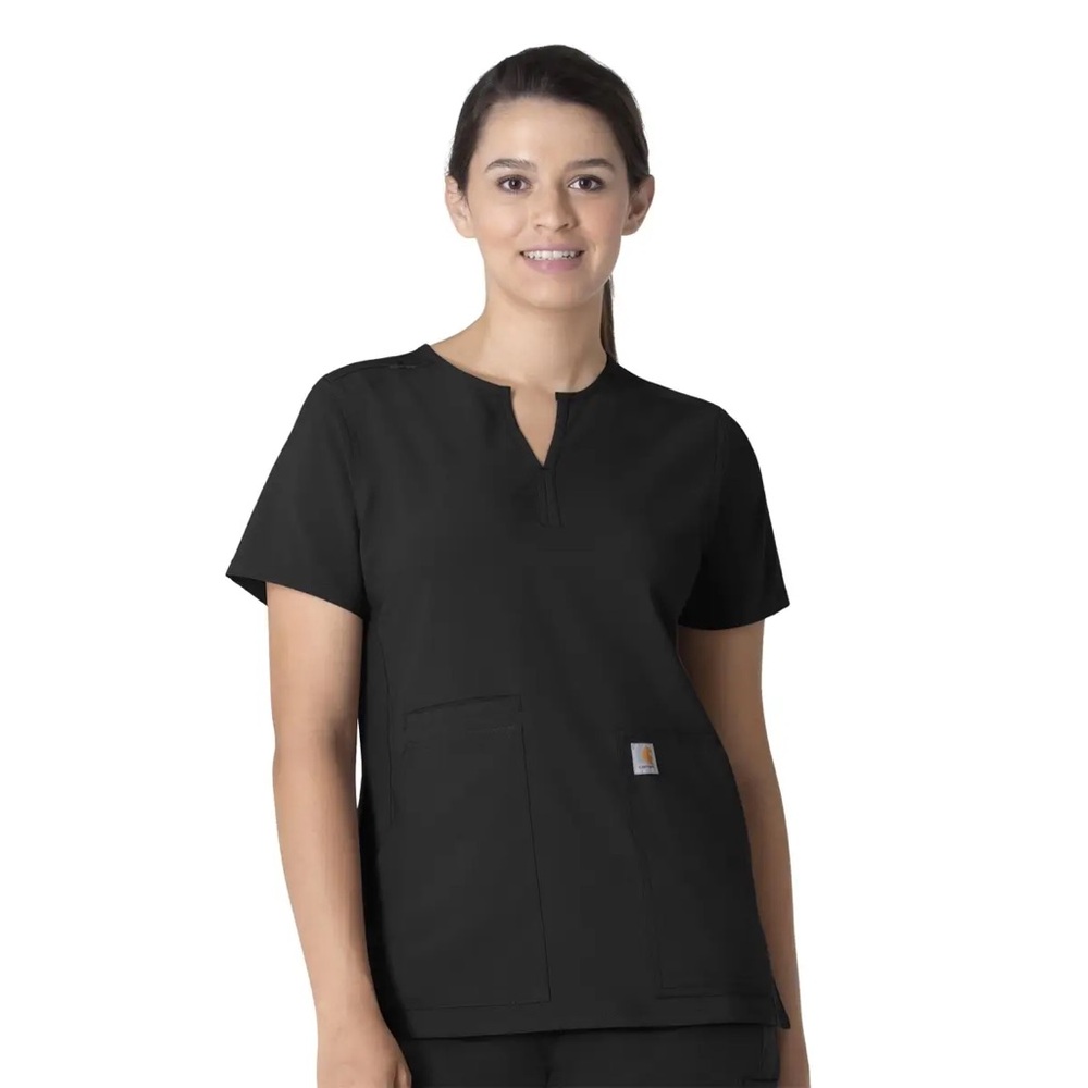 Carhartt Women’s Size Small Black Scrub Top